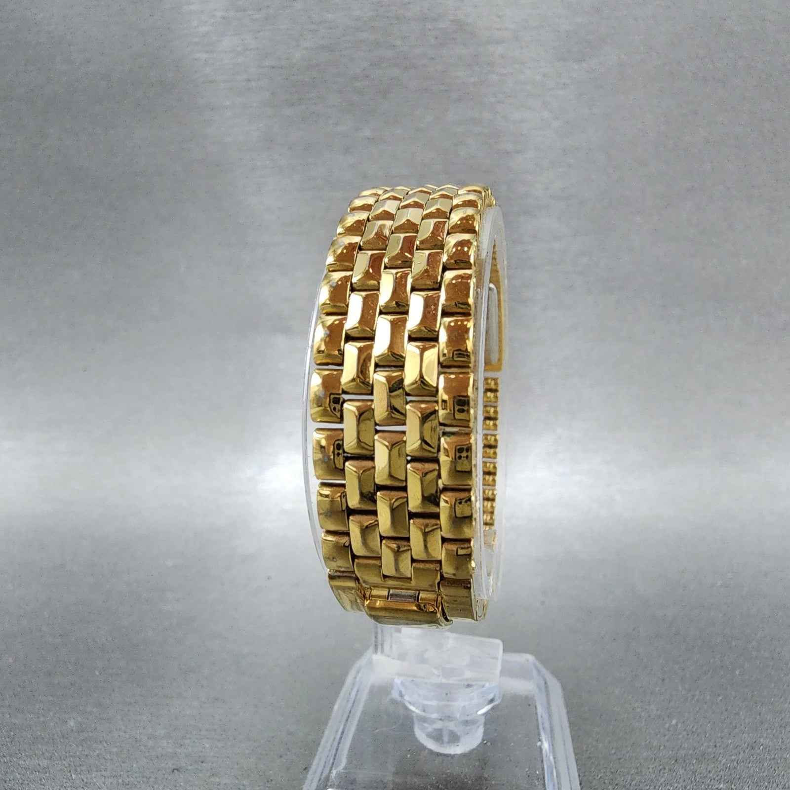 Citizen CQ Elegance Tank Watch Women 14mm Black Dial Gold Tone 5421S17764 NewBat7