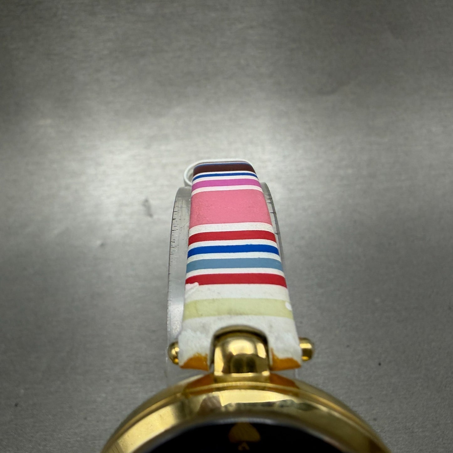 Kate Spade Holland Watch Women 34mm Blue Dial Gold Tone Round KSW1271 New Batt4
