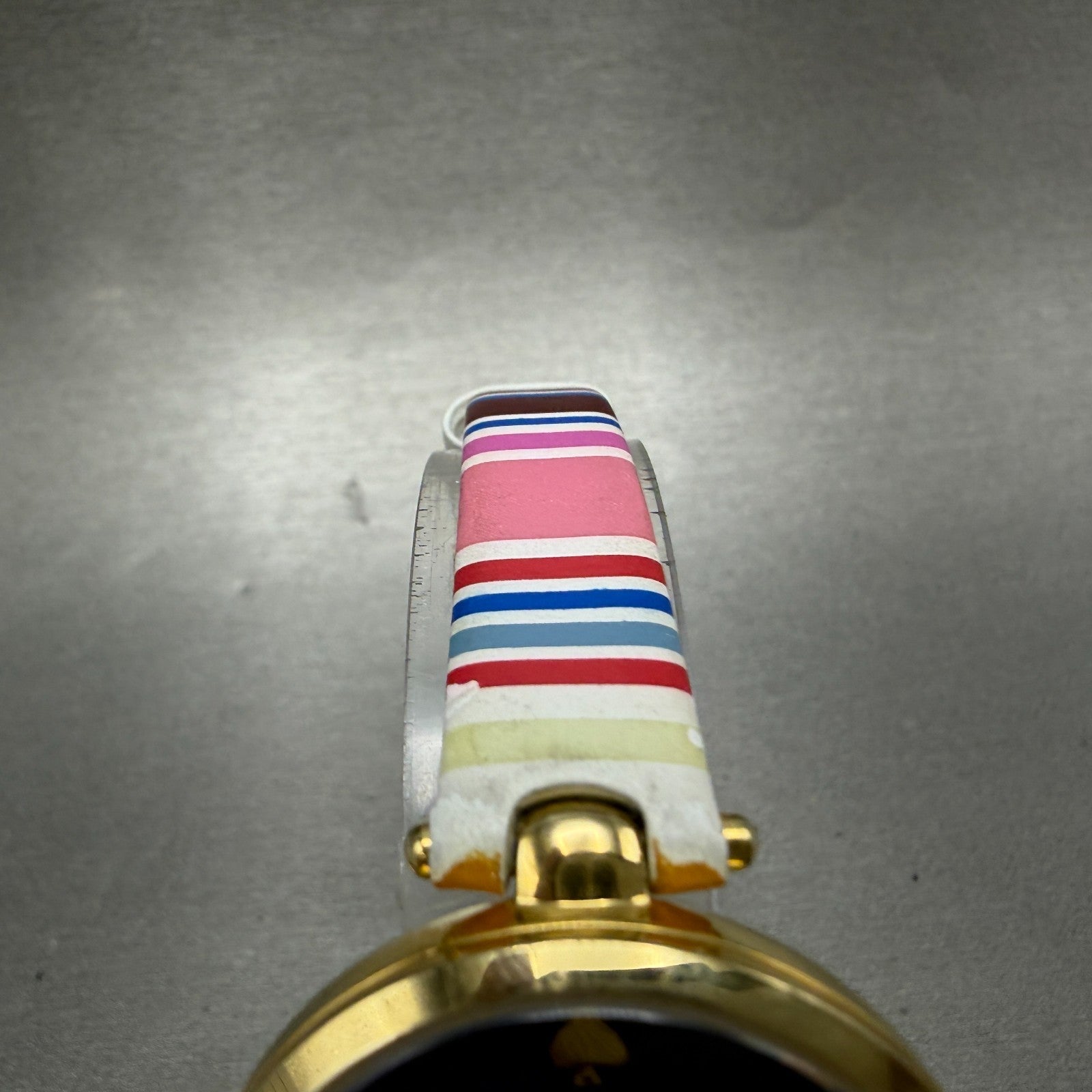 Kate Spade Holland Watch Women 34mm Blue Dial Gold Tone Round KSW1271 New Batt4