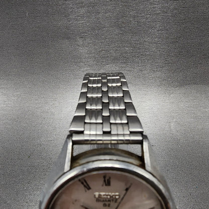 Seiko Watch Men 35mm Silver Dial Silver Tone Round 09208000 New Battery4