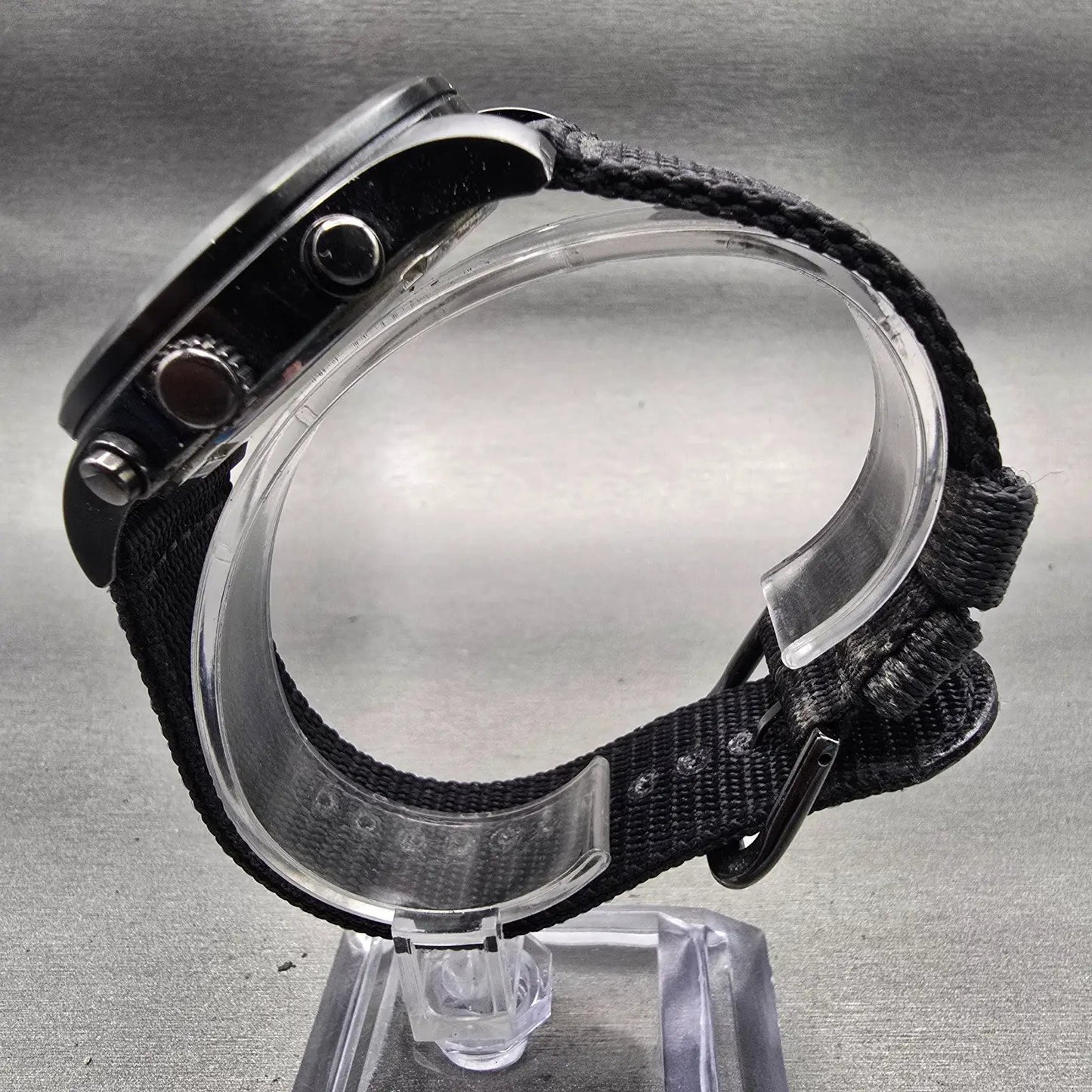 Seiko Chronograph Watch Men 43mm Black Dial Black Tone Date 7T92-0JS0 New Batt6