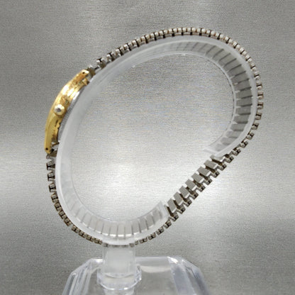 Seiko Avenue Watch Women 23mm White Dial Gold Tone Round 4N210670 New Battery6