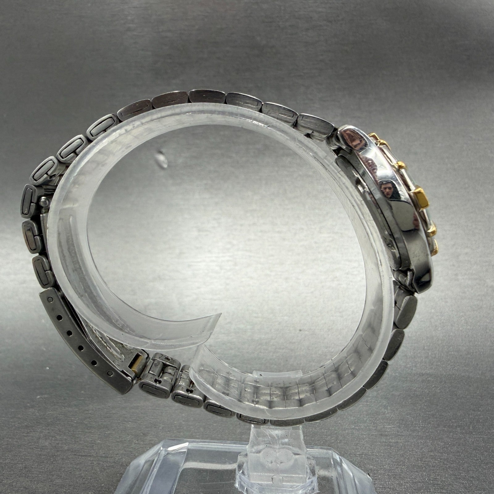 Seiko Sports 50 Watch Women 25mm Silver Dial Two Tone Round 7N82-0261 New Bat KL8