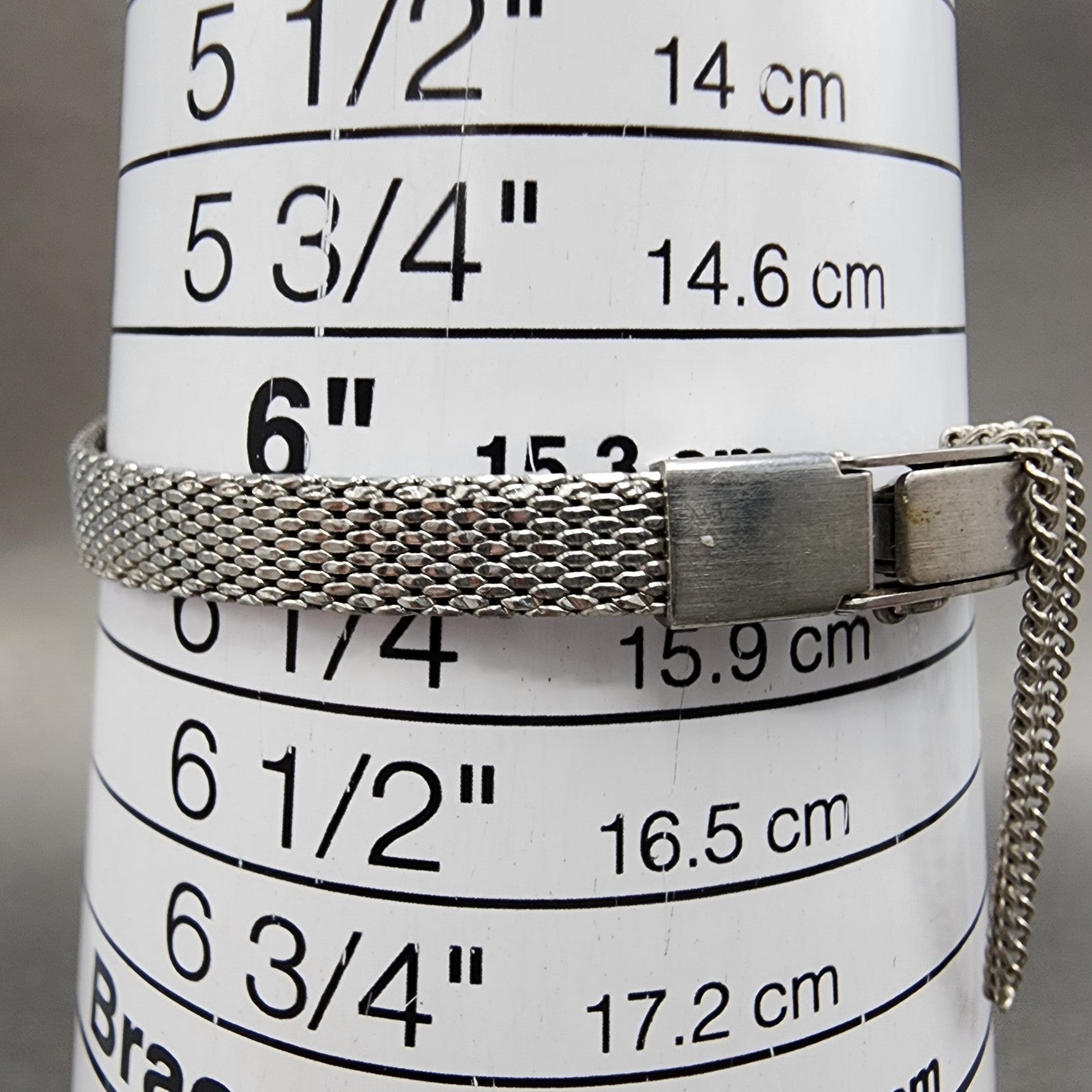 Technos Tank Watch Women 16mm Gold Dial Silver Tone Rectangle Manual Wind Runs10