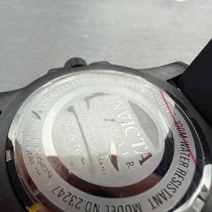 Invicta Pro Diver Watch Men 45mm Black Dial Black Tone Round 23247 New Battery9