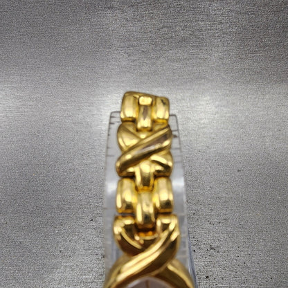 Seiko Watch Women 17mm MOP Dial Gold Tone Oval 1n006a89 New Battery VTG5