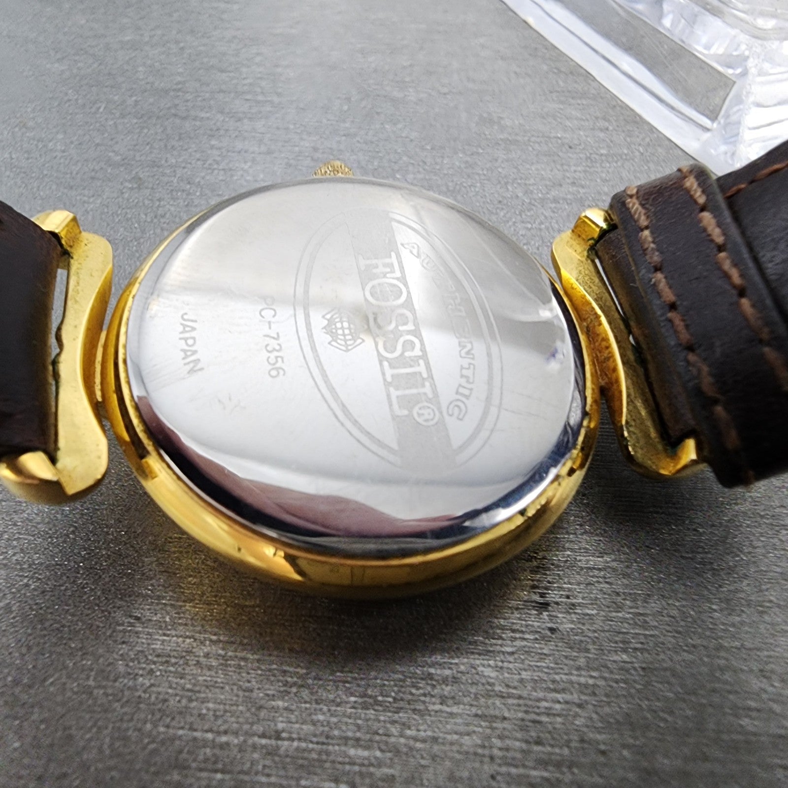 Fossil Watch Women 32mm Champagne Dial Skeleton Dial gold Tone Round New Batt7