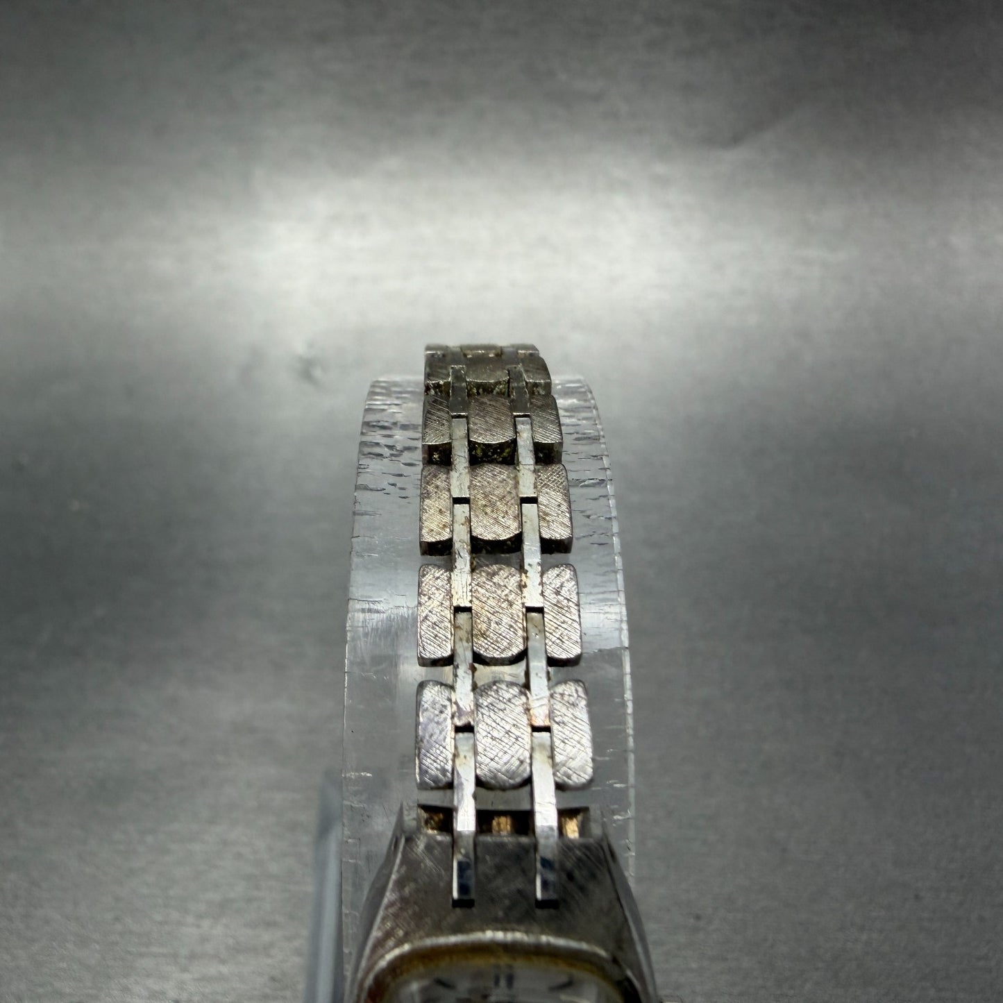 Seiko Tank Watch Women 15mm Silver Dial Silver Tone Manual 11-3350 Runs Vintage4