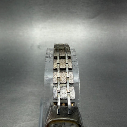 Seiko Tank Watch Women 15mm Silver Dial Silver Tone Manual 11-3350 Runs Vintage4