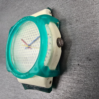 Swatch Ping Pong Blue Watch Men 34mm White Dial White Case GW106 New Battery2