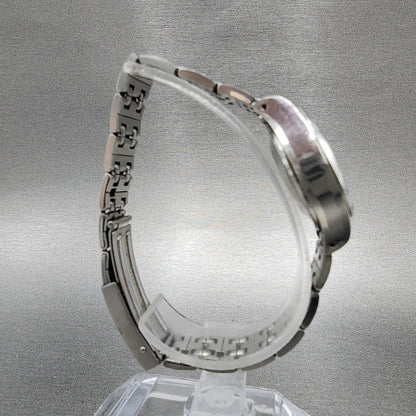 Seiko Chorus Watch Women 25mm Silver Dial Silver Tone Date Manual 2118-0200 Runs