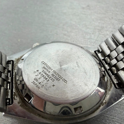 Citizen Eagle 7 Automatic Watch Men 34mm Gray Dial Silver Tone Daydate PARTS VTG10