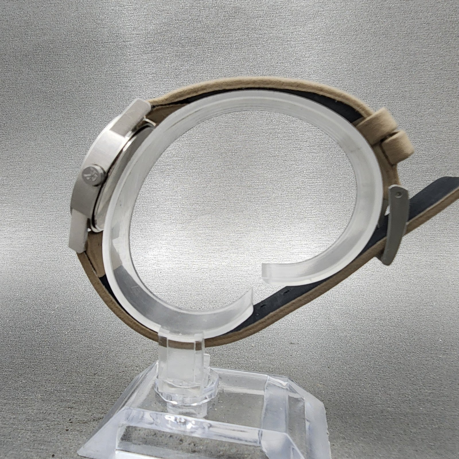 Calvin Klein Watch Women 30mm Brown Dial Silver Tone Round New Battery K71216
