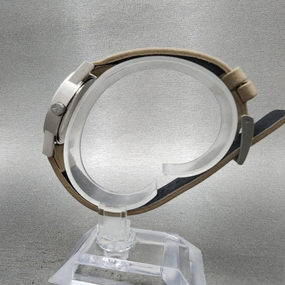 Calvin Klein Watch Women 30mm Brown Dial Silver Tone Round New Battery K71216