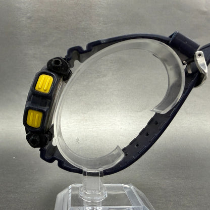 Casio G-Shock DW-9050 Watch Men 43mm Digital Blue Yellow Alarm Chrono New Batt6