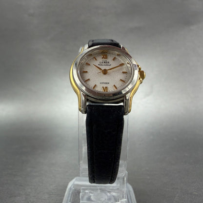 Citizen Club La Mer Watch Women 22mm White Dial Two Tone Round New battery5