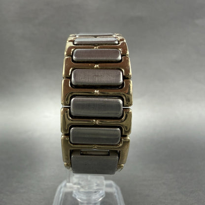 Yves Saint Laurent Watch Women 31mm Black Dial Two Tone Round 4620-E60957 Newbat7
