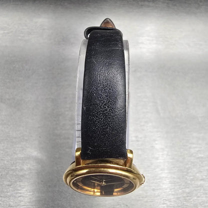 Seiko Watch Women 27mm Black Dial Gold Tone Round 4N00-F039 New Battery Vintage4