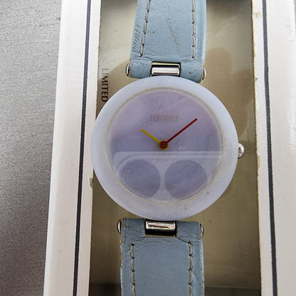 Tissot Rock Watch Women 30mm Blue Stone Dial Stone Case Round R150 New Battery1