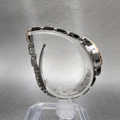 Seiko Wired Watch Women 22mm White Dial Two Tone Round VJ21KJ70 New Battery8
