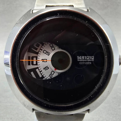 Citizen Independent 1481010 Watch Men 39mm Black Dial Silver Tone New Battery1