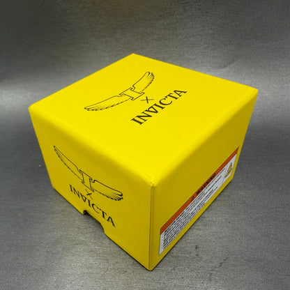 Invicta Specialty Watch Men 41mm Gold Dial Gold Tone Round Fluted Bezel 690047