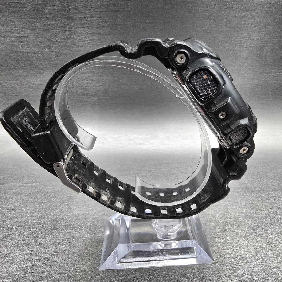 Casio G-Shock GD-100 Watch Men 51mm Black Chrono Alarm Round New Battery READ9