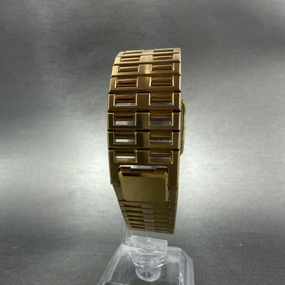 Seiko Lassale Tank Watch Men 25mm Champagne Dial Gold Tone 2F50-5669 New Battery7