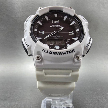 Casio AQ-S810W Watch Men 47mm Black White Alarm Chronograph Analog Digital Solar5