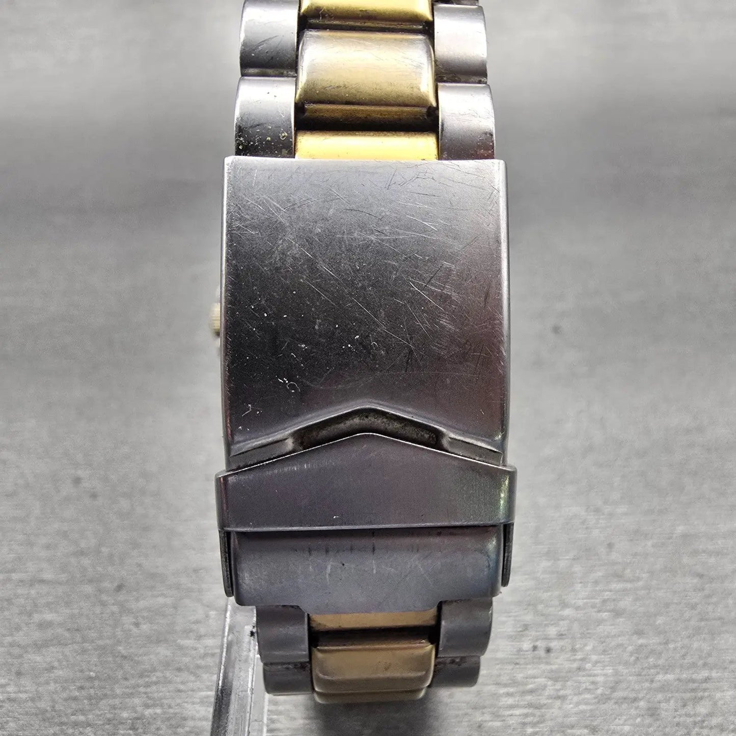 Seiko Watch Men 39mm Black Dial Gold Tone Daydate Round 7N43-0AZ0 New Battery7