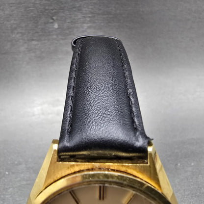 Seiko SQ Watch Men 36mm Champagne Dial Gold Tone Daydate 7546-8039 New Battery4