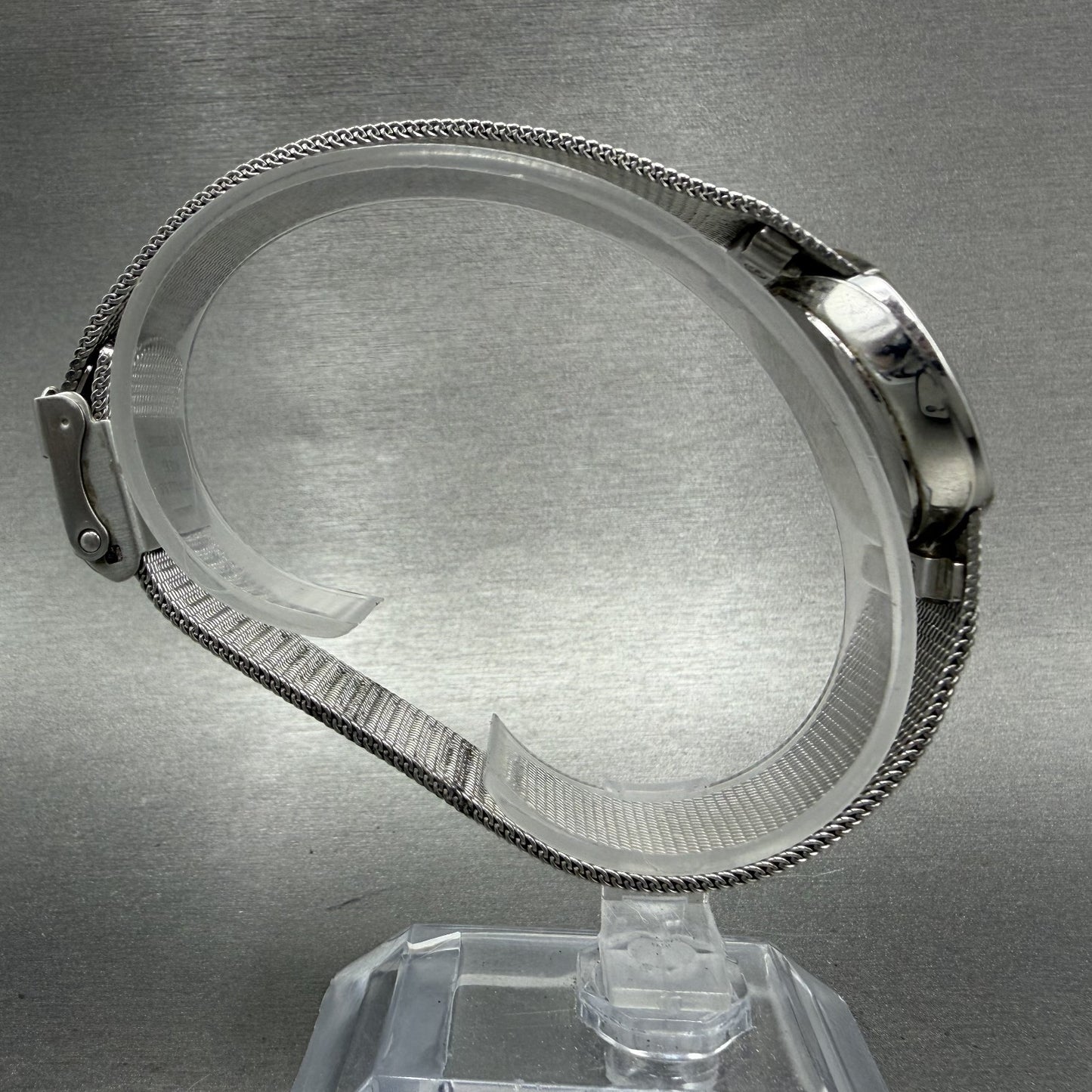 Skagen Watch Women 26mm Black Dial Silver Tone Oval Mesh Band 589SSSB New Batt8