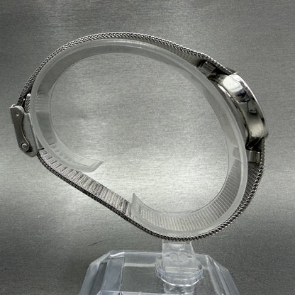 Skagen Watch Women 26mm Black Dial Silver Tone Oval Mesh Band 589SSSB New Batt8