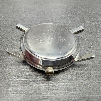 Longines Grand Prize Automatic Watch Men 34mm Silver Dial Stainless Steel PARTS9