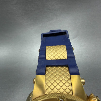 Invicta Sub Aqua Triple Calendar Watch Men 50mm Blue Dial Gold Tone 5698 PARTS5