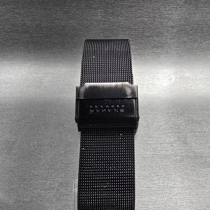 Skagen Watch Men 37mm Black Dial Black Tone Date Titanium 233XLTMB New Battery7