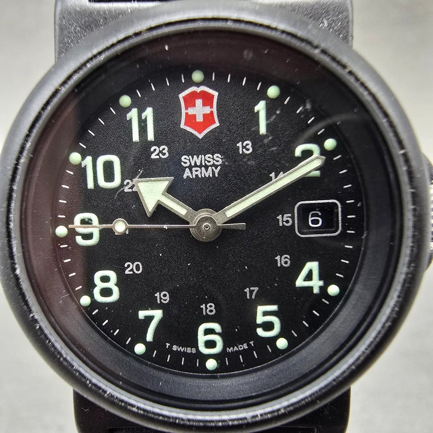 Swiss Army Renegade Watch Women 30mm Black Dial Black Tone Date 24229 PARTS2