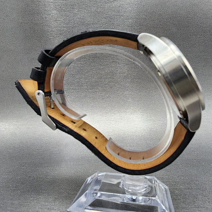 Nixon The Sentry Watch Men 42mm Black Dial Steel Daydate Round New Battery8