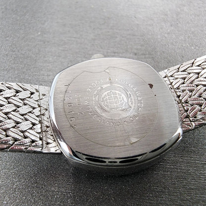 Cyma Watch Women 22mm Silver Dial Silver Tone Rectangle 2002 New Battery9