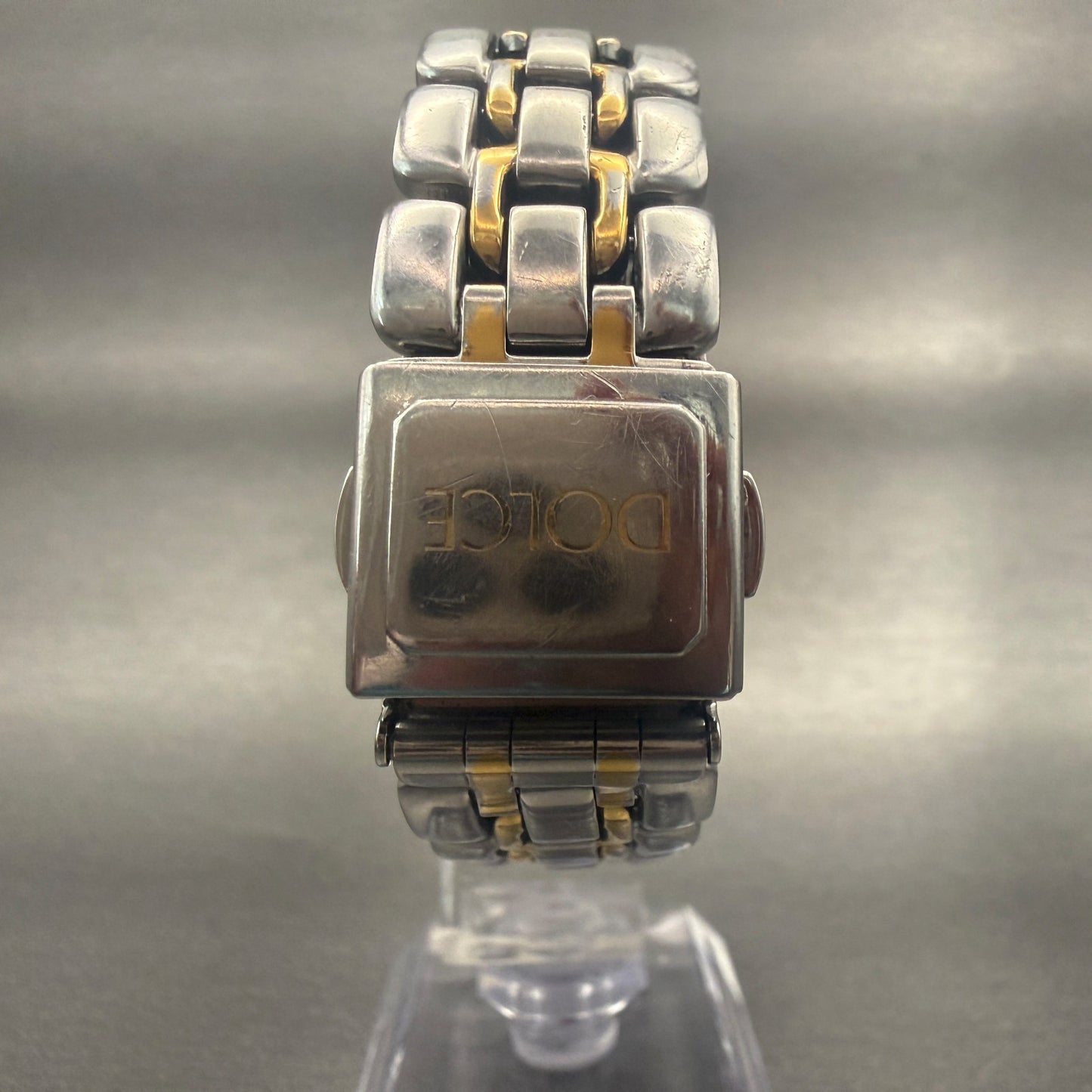 Seiko Dolce Watch Men 33mm Champagne Dial Two Tone Round 5E31-6010 New Battery7