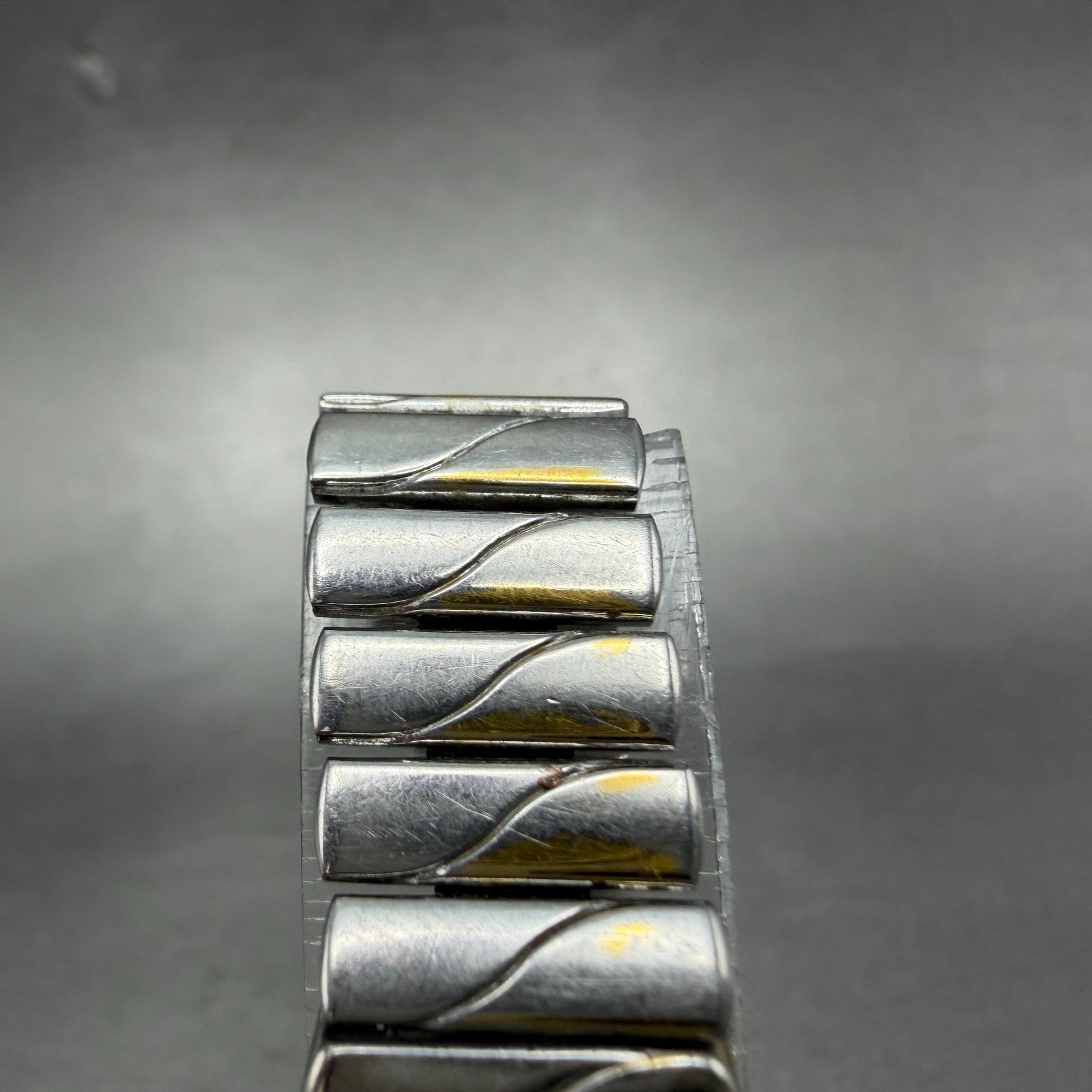 Seiko Tank Watch Women 13mm Silver & Gold Dial Two Tone 1E20-5990 New Battery4