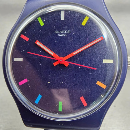 Swatch SPICE IT UP Watch Men 41mm Blue Dial Blue Tone Round SUOZ261 New Battery1