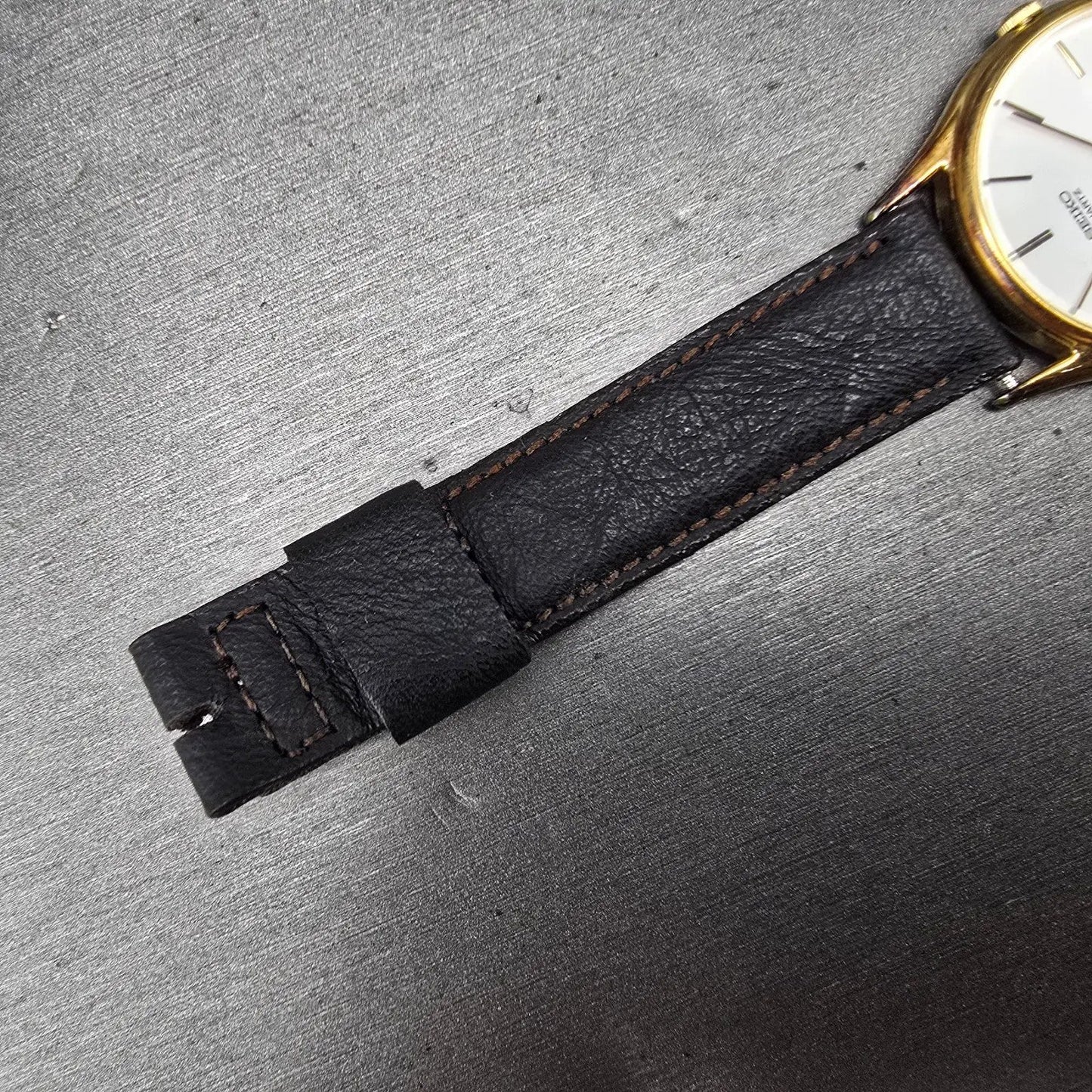 Seiko Watch Men 32mm White Dial Gold Tone Round 8620-0019 PARTS Vintage7