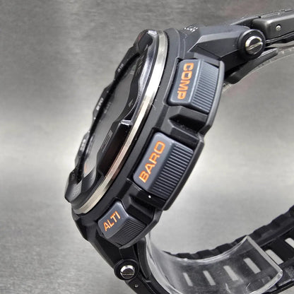 Casio Protek PRW-2500 Watch Men 51mm Digital Black triple Senor Alarm Works JP232