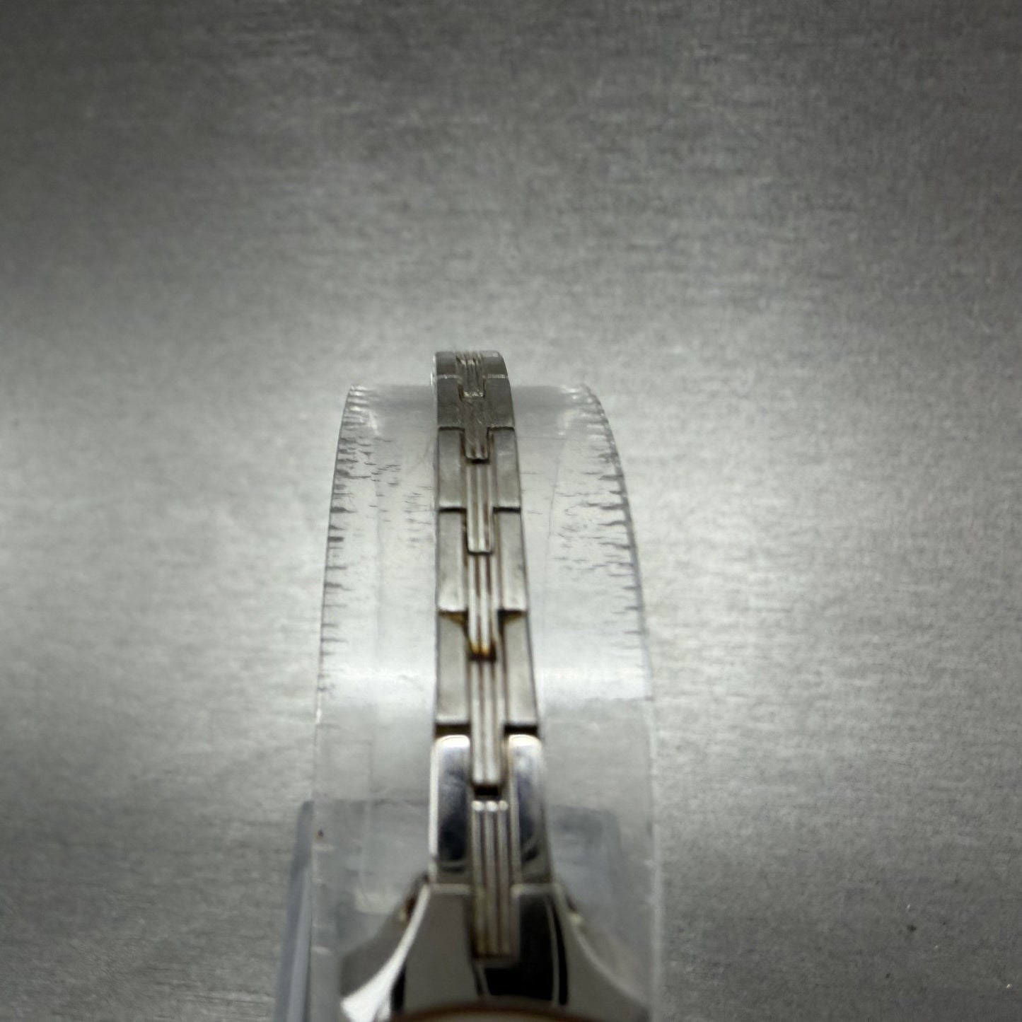 Seiko Watch Women 12mm Gray Dial Silver Tone Rectangle 2E20-5179 New Batt IJI4