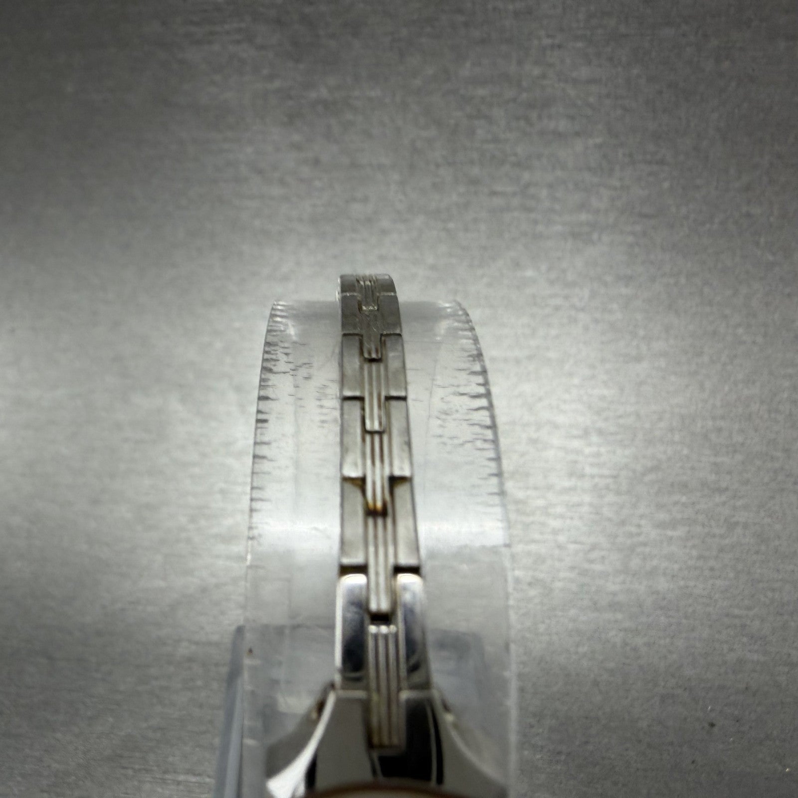 Seiko Watch Women 12mm Gray Dial Silver Tone Rectangle 2E20-5179 New Batt IJI4