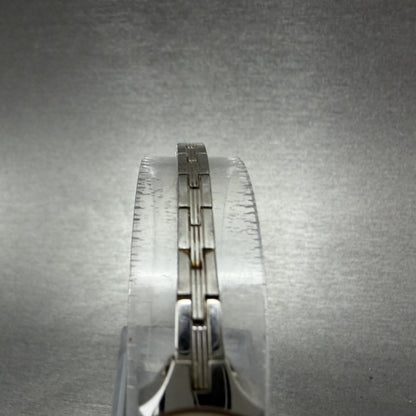 Seiko Watch Women 12mm Gray Dial Silver Tone Rectangle 2E20-5179 New Batt IJI4
