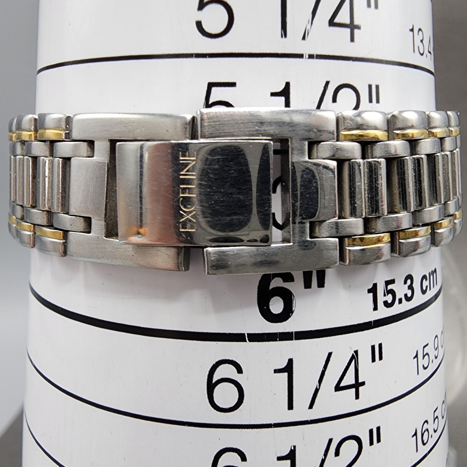 Seiko Exceline Watch Women 24mm Cream Dial Two Tone 3F310B20 New Battery Round10