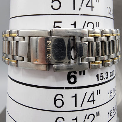 Seiko Exceline Watch Women 24mm Cream Dial Two Tone 3F310B20 New Battery Round10