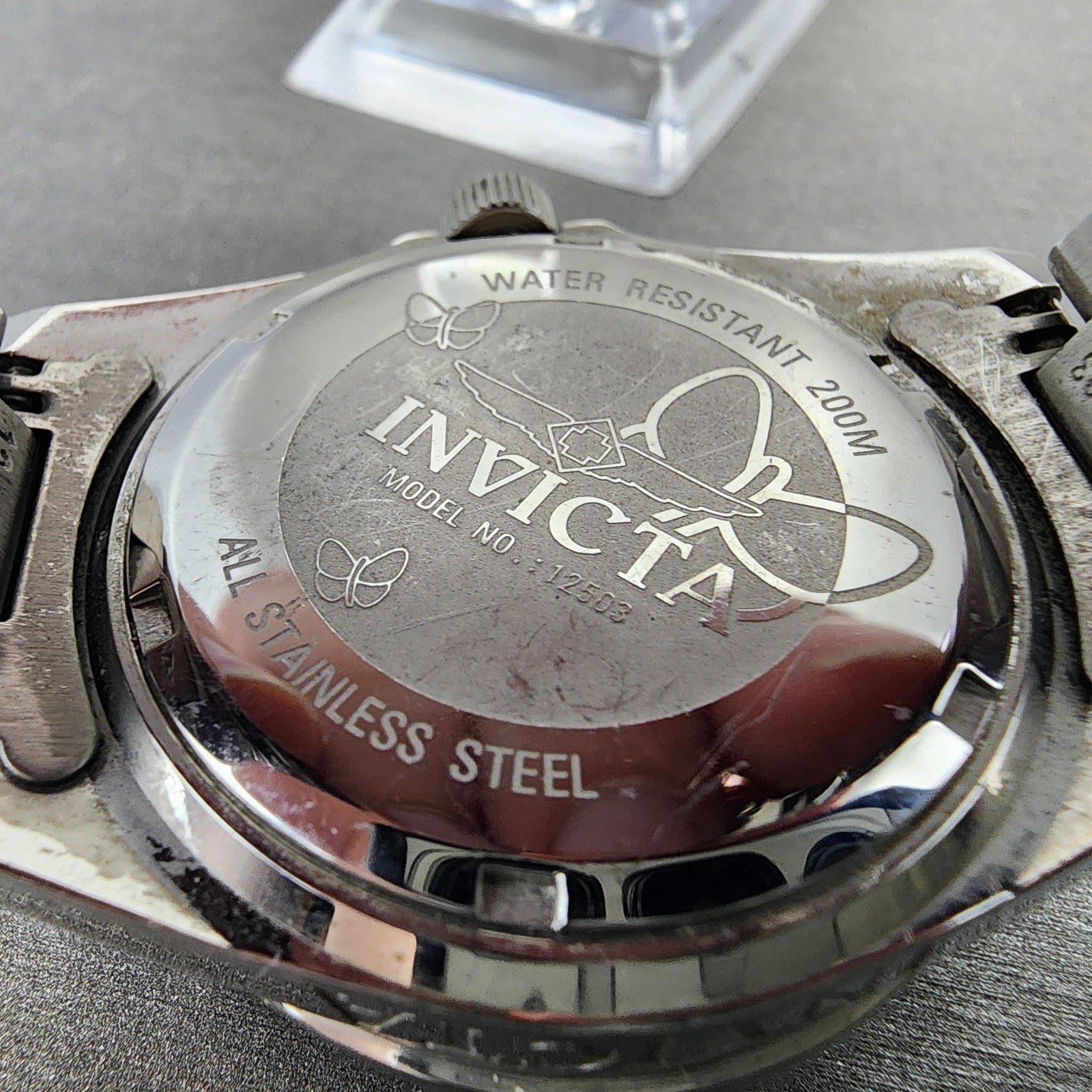 Invicta Angle Watch Women 37mm Silver Dial Steel Date Round 12503 New Battery9